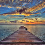 Curacao Sunset at Floating Pier