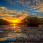 Macarthur Beach State Park Sunset at Munyon Island