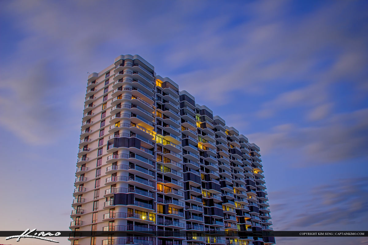 Boca Raton Condo Ocean Front Property Royal Stock Photo