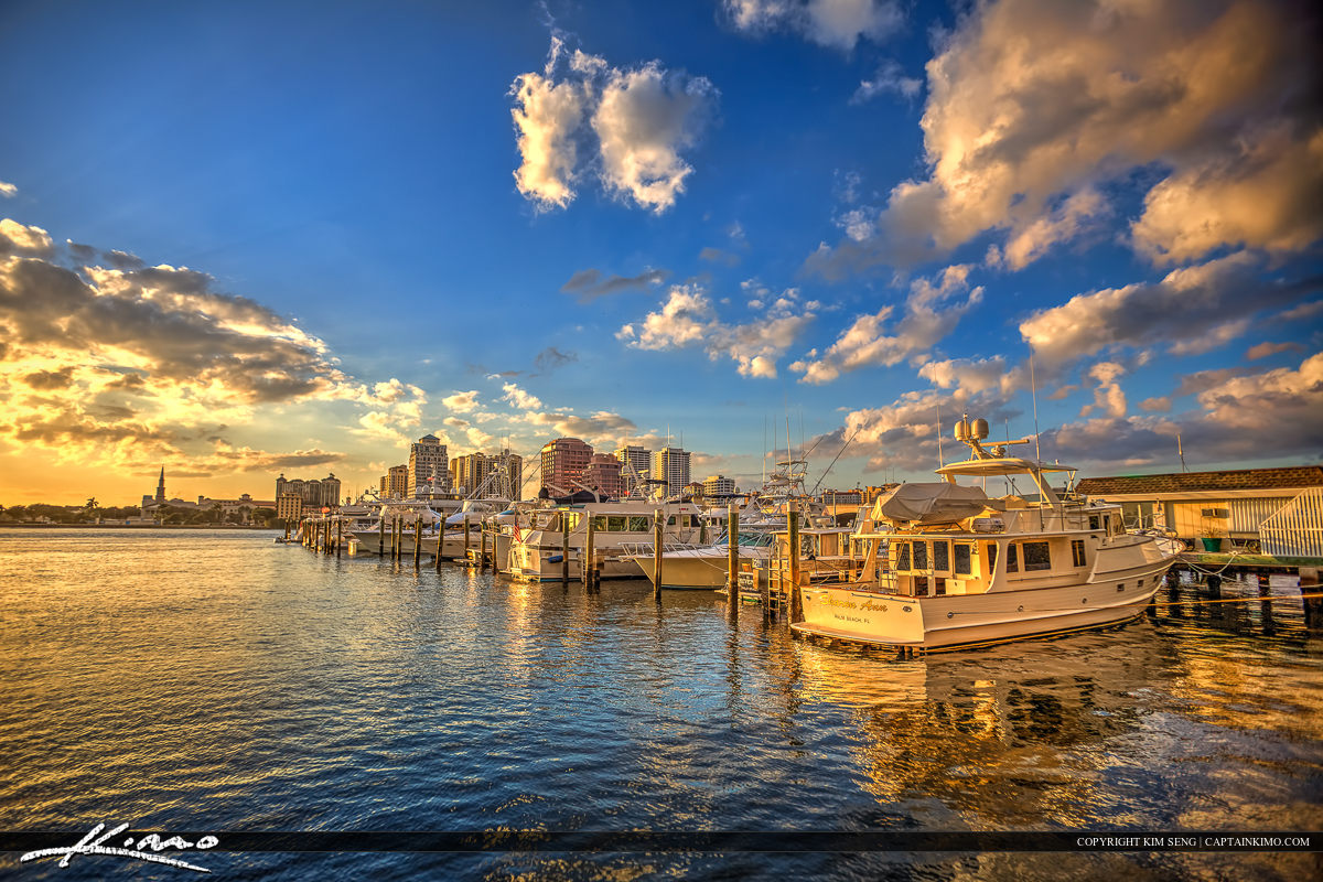 West Palm Beach Royal Park Marina Royal Stock Photo