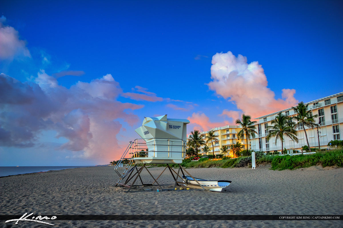 Palm Beach Island at Beach Before Sunrise Royal Stock Photo