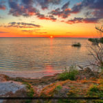 Beauitful  Colors at Mosquito Lagoon Sunset Over Volusia County