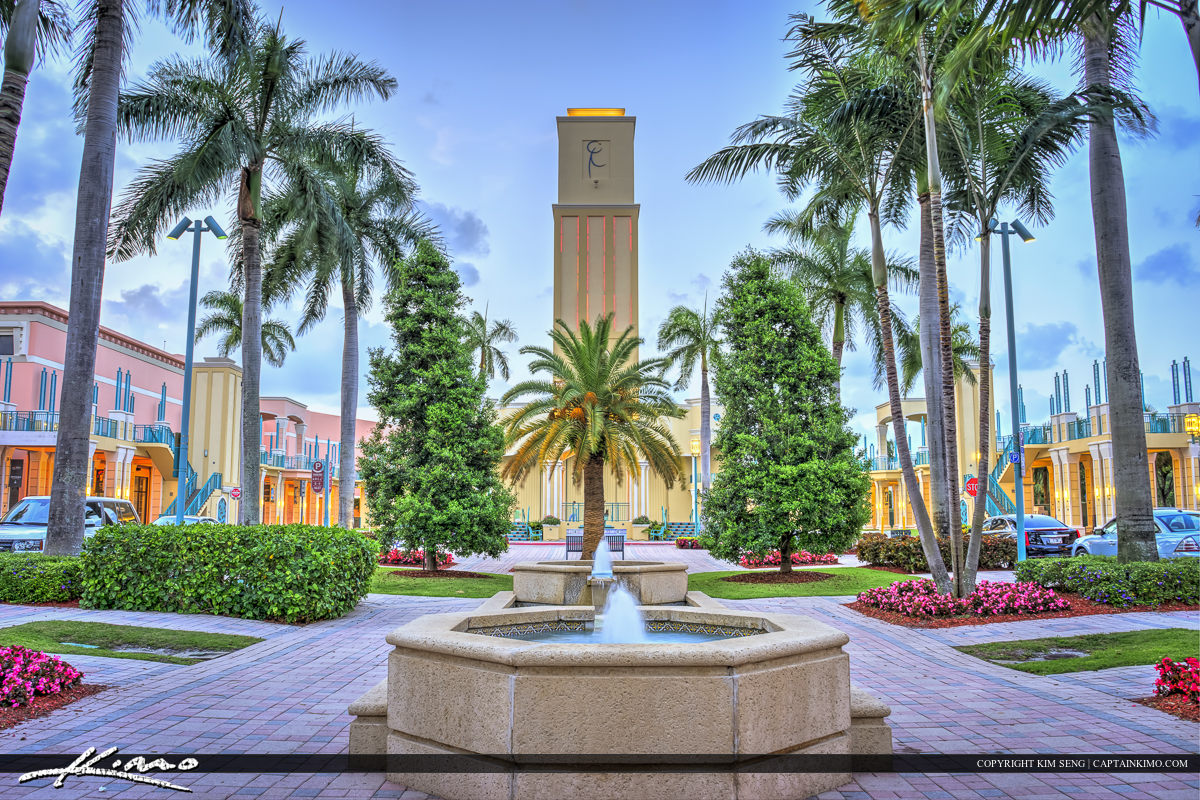 Mizner Park Amphitheater at Boca Raton - Royal Stock Photo