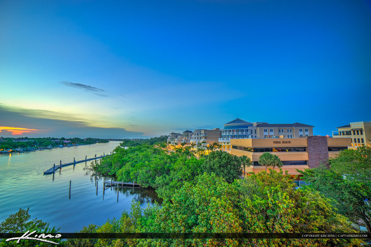 Harborside Place Jupiter Florida Intracoastal Waterway Royal Stock Photo