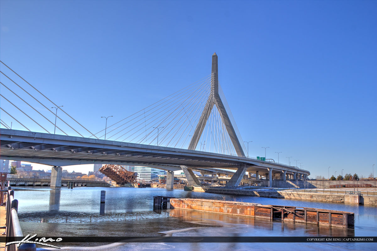 Boston Along the Charles River at Bridge