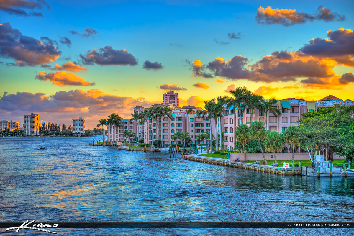 Boca Raton Waterway Condos at Sunset