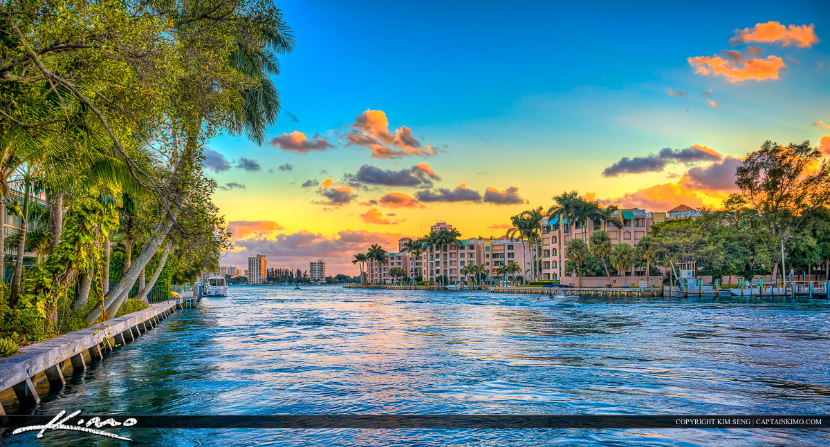 Boca Raton Intracoastal Waterway to Inlet | Royal Stock Photo