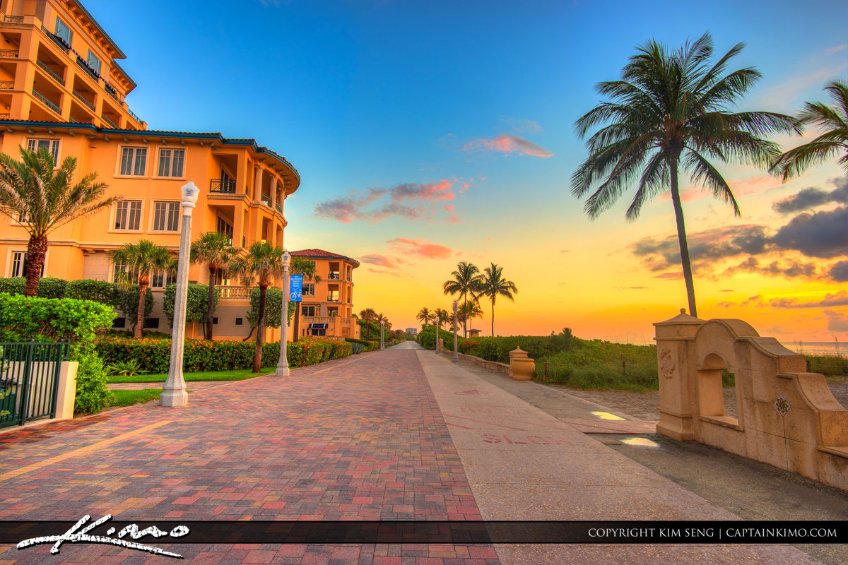 Hollywood Beach Villas Condo Oceanfront Royal Stock Photo