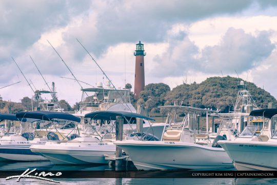 jupiter-inlet-lighthouse-from-marina-royal-stock-photo