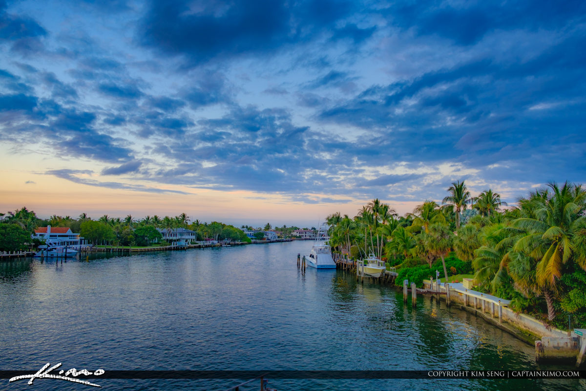 Waterfront Property Boca Raton Florida Royal Stock Photo
