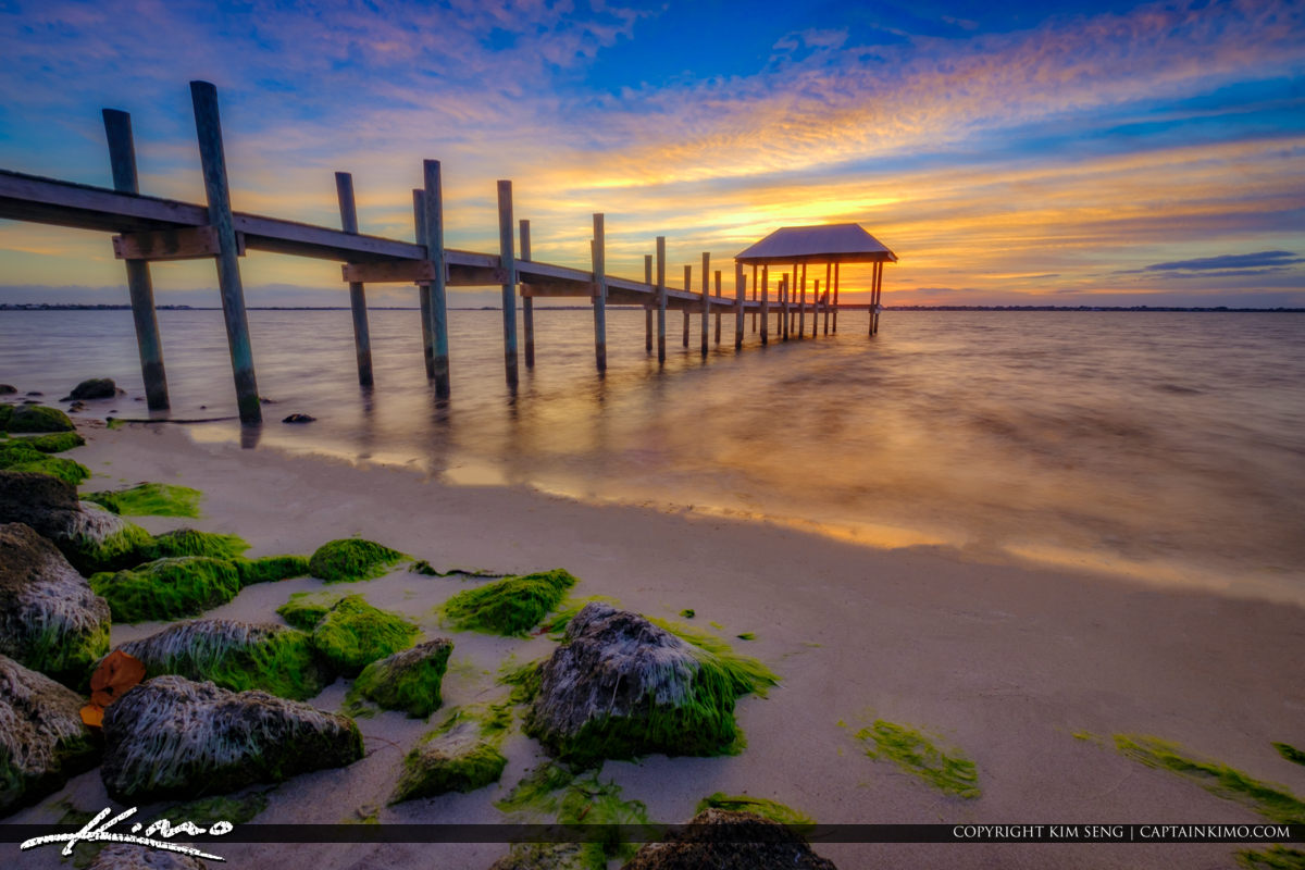 Hutchinson Island Stuart Florida Refuge House Royal Stock Photo