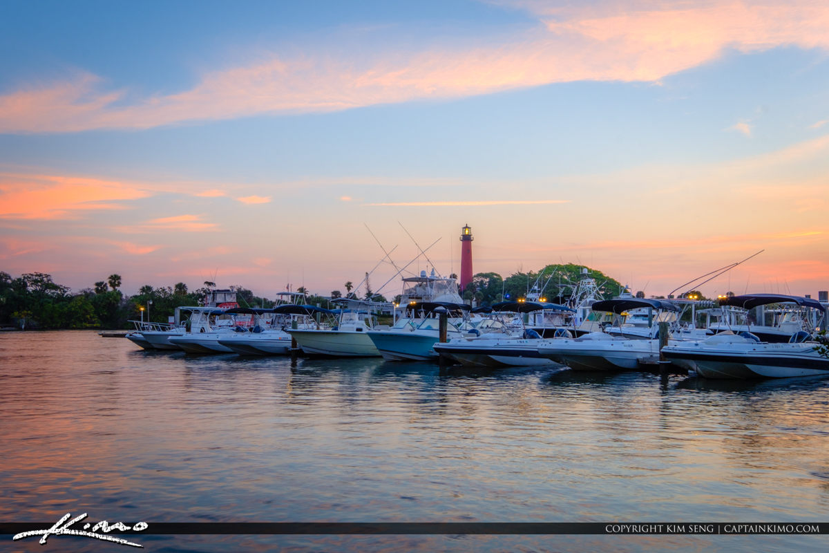 Jupiter Lighthouse Marina Jupiter Florida Royal Stock Photo