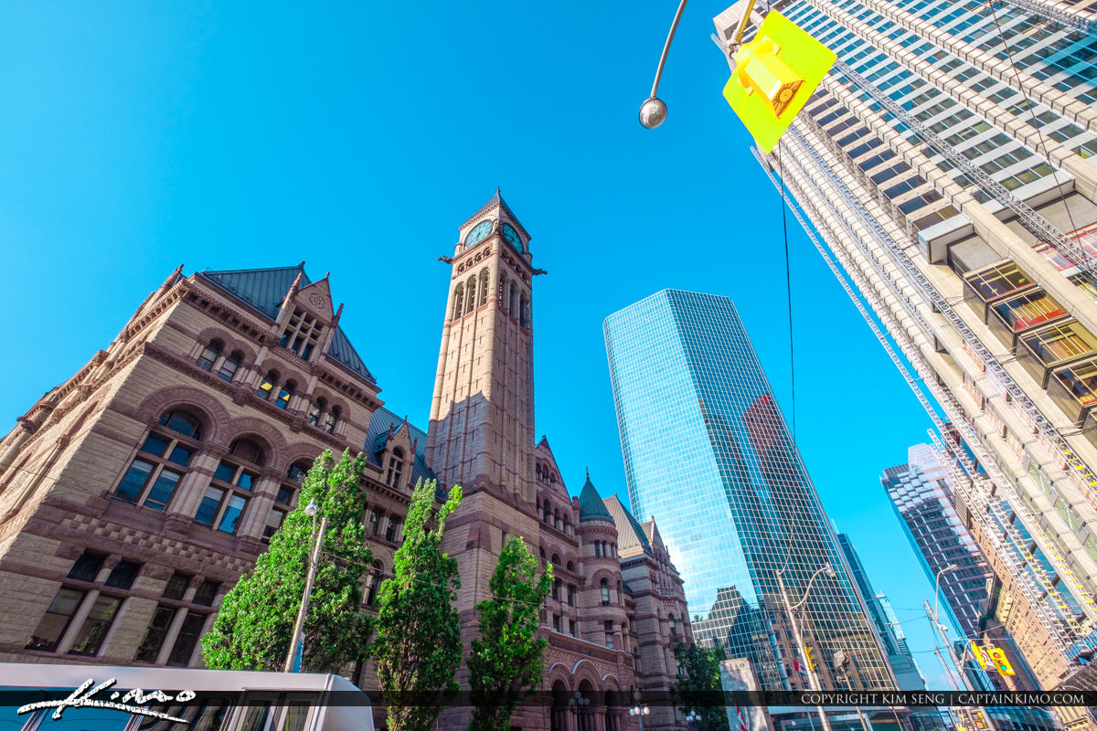 Toronto Canada Ontario Old City Hall and Buildings - Royal Stock Photo