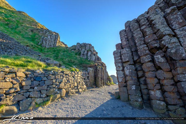 Entrance to Giants Causeway Bushmills Northern Ireland - Royal Stock Photo