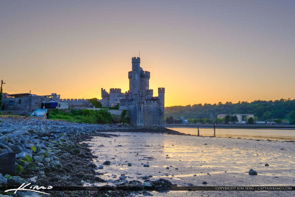 Blackrock Castle Cork Ireland Sunset at River Lee Royal Stock Photo