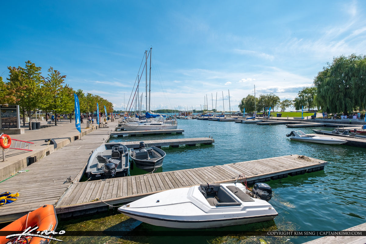 Waterfront Toronto Ontario Canada Rental Boats Royal Stock Photo