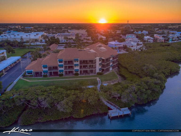 Tequesta Florida Sunset Waterfront Property Intracoastal Royal Stock