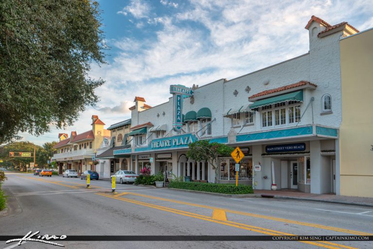 Theatre Plaza Historic Downtown Vero Beach Florida Royal Stock Photo