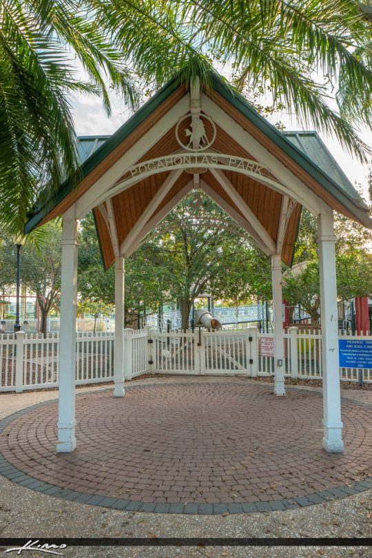 Pocahontas Park Historic Downtown Vero Beach Florida Gazebo Royal