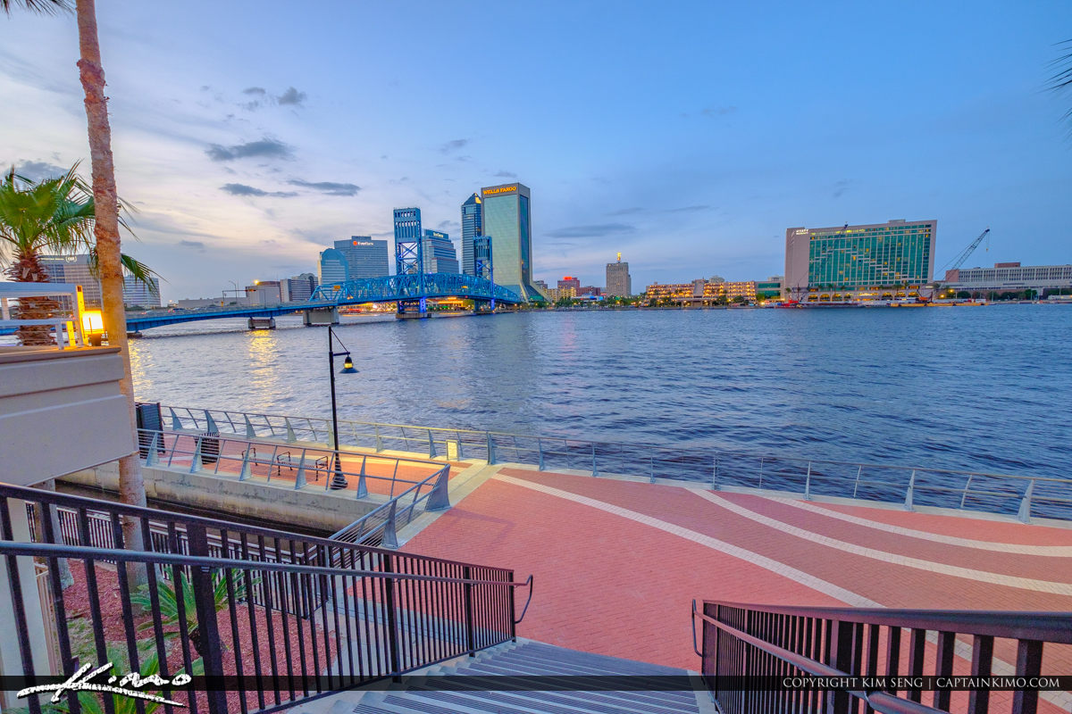 Down the Stairs at the Southbank Riverwalk St Johns River Jacksonville