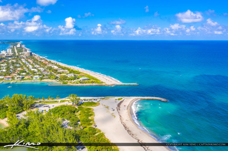Jupiter Beach Florida Aerial Inlet Waterfront Property Condo Dub