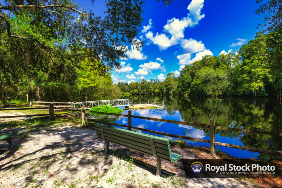 Trout Creek Park Kayak Dock Royal Stock Photo