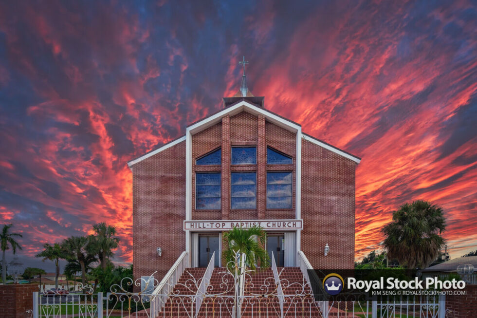 Front Shot Hill Top Baptist CHurch Riviera Beach Florida Royal Stock