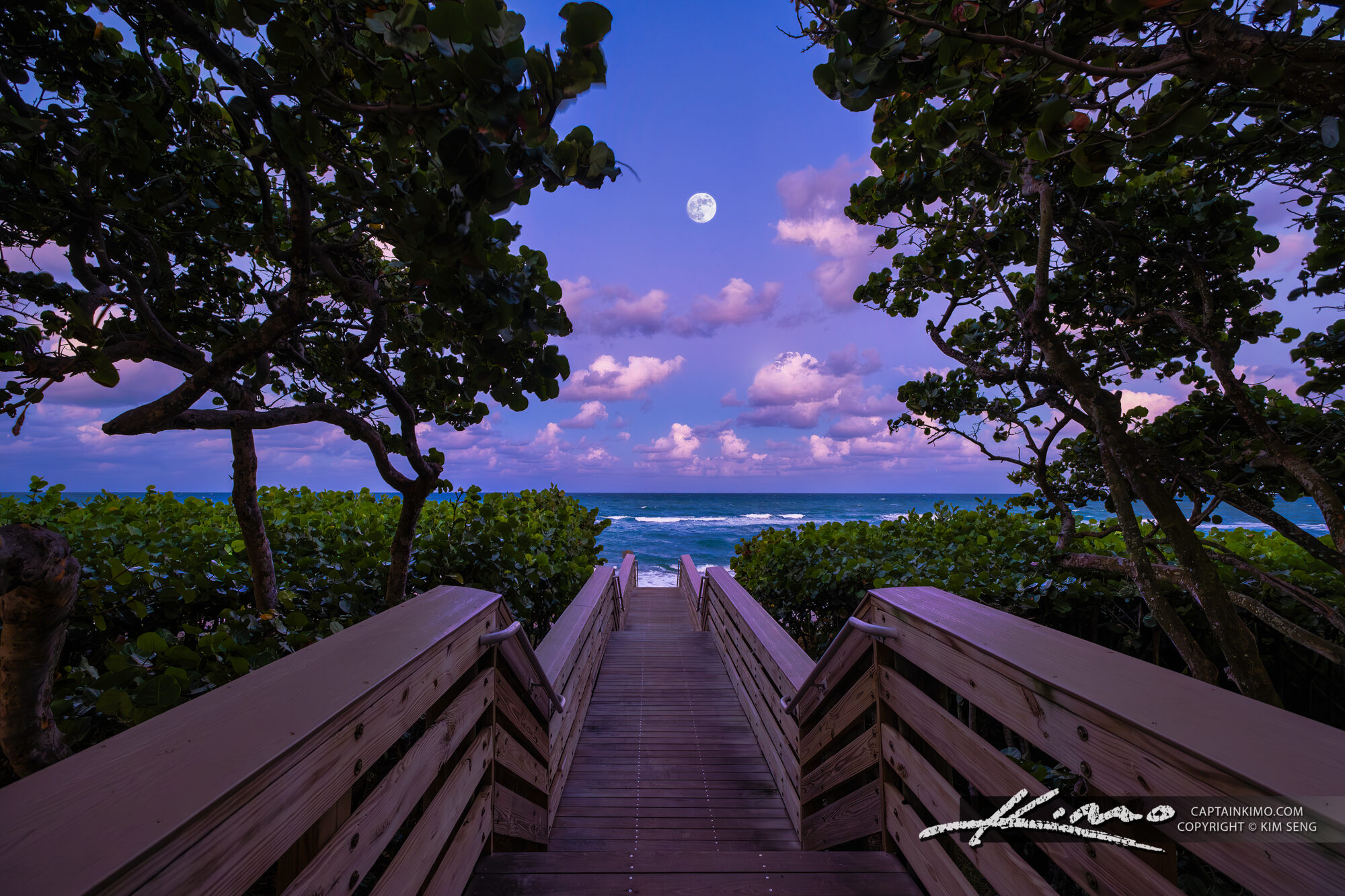 Moonlit Serenity Beach Entrance 46 at Jupiter Beach