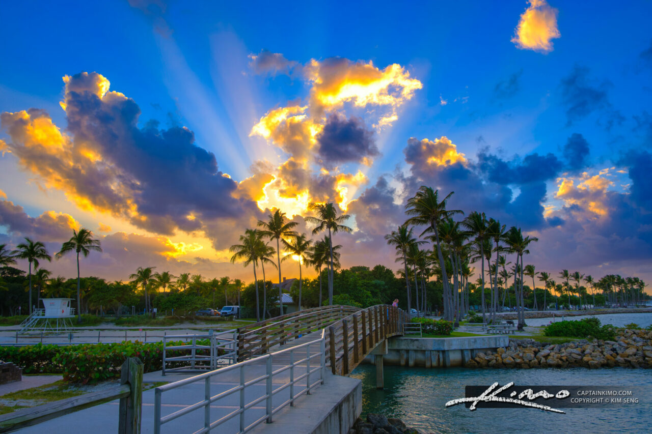 Sunset Serenity DuBois Park Jupiter Florida Royal Stock Photo