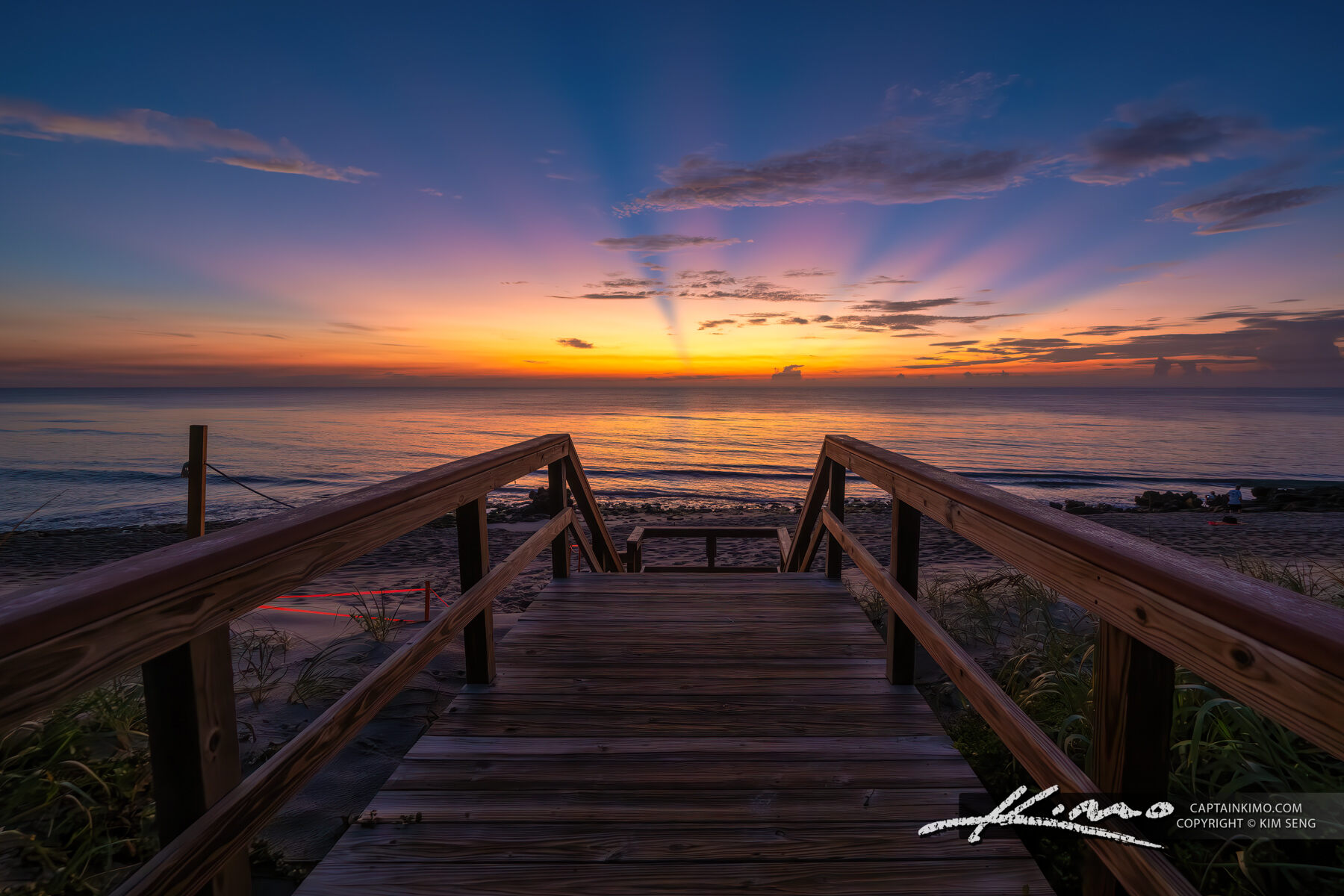 Stairway to Beach Coral Cove Park Sunrise