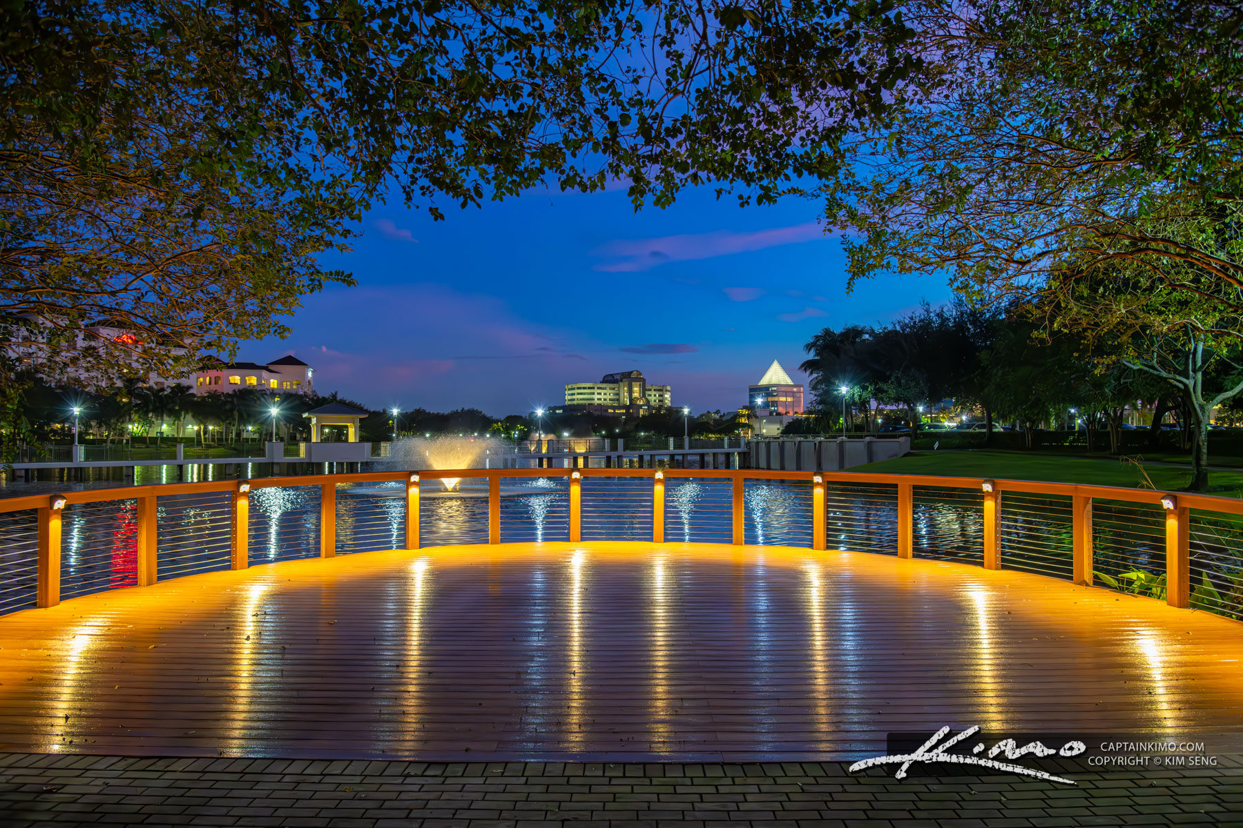 Lake View from Riverwalk Day After Hurricane Helen Sunset Palm B