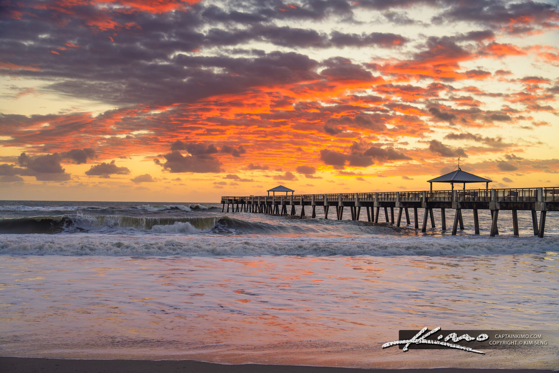 Juno Beach Pier Sunrise October 12 2024