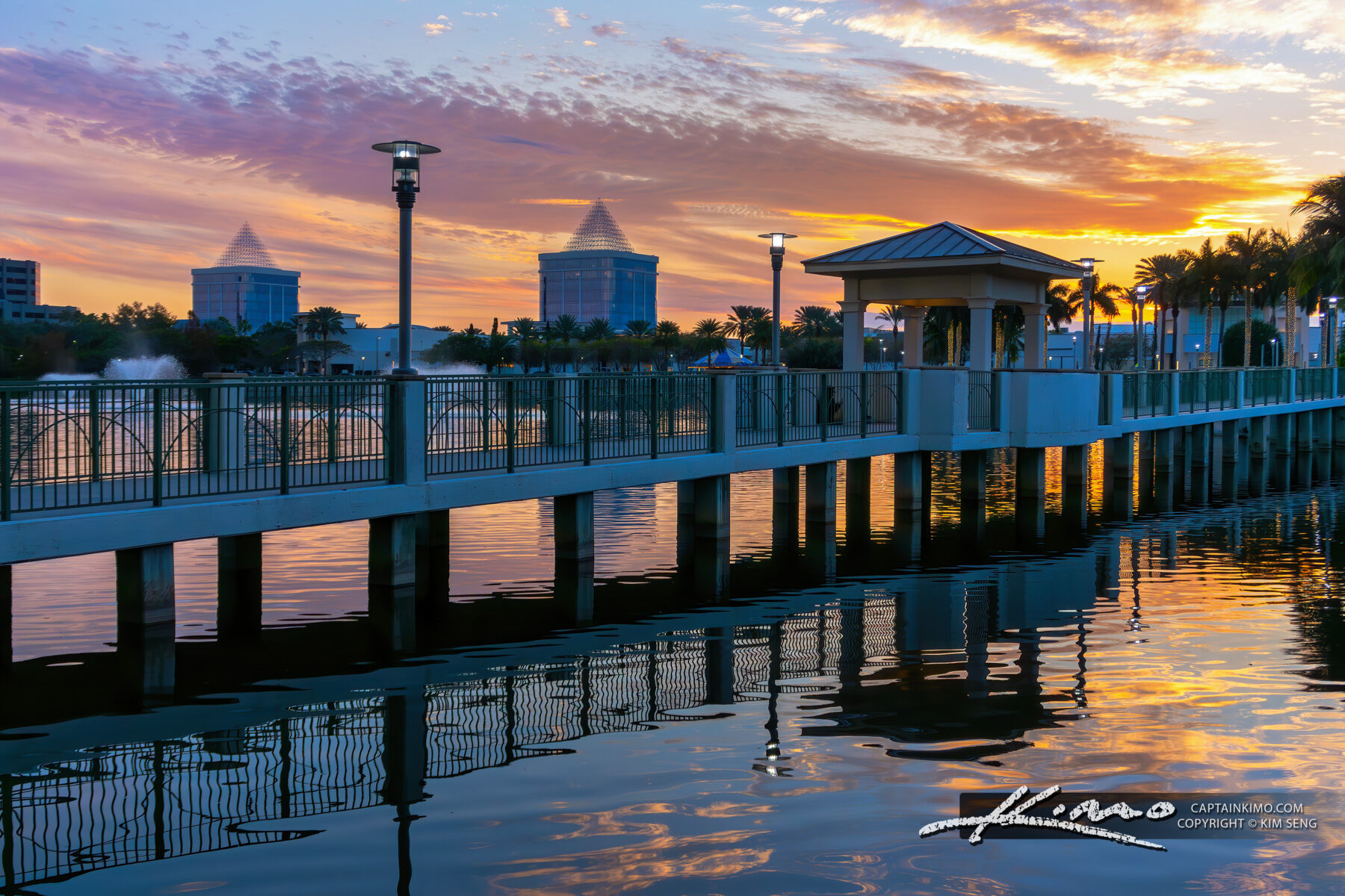 Palm Beach Skyline and Bridge at Downtown