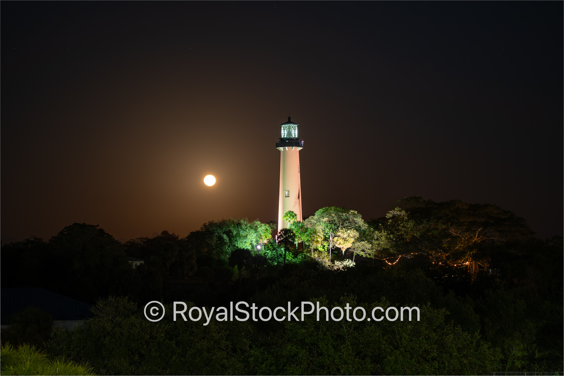 Jupiter Lighthouse Moonrise from March 2025