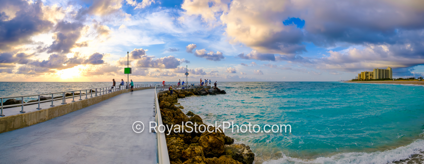 Blue Water at the Jupiter Inlet Sunrise Jupiter Florida