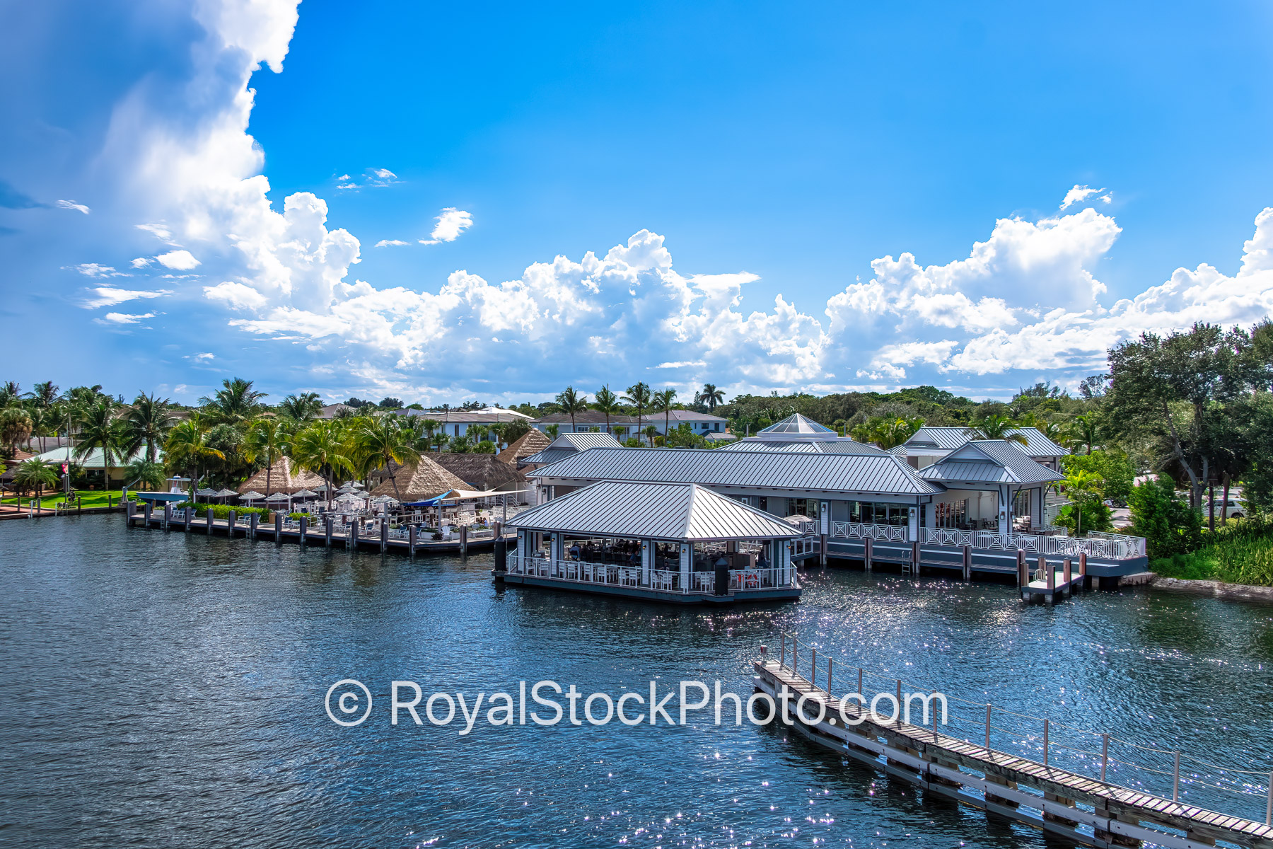 Intracoastal Waterway Palm Beach Gardens Florida Daytime Lunch a