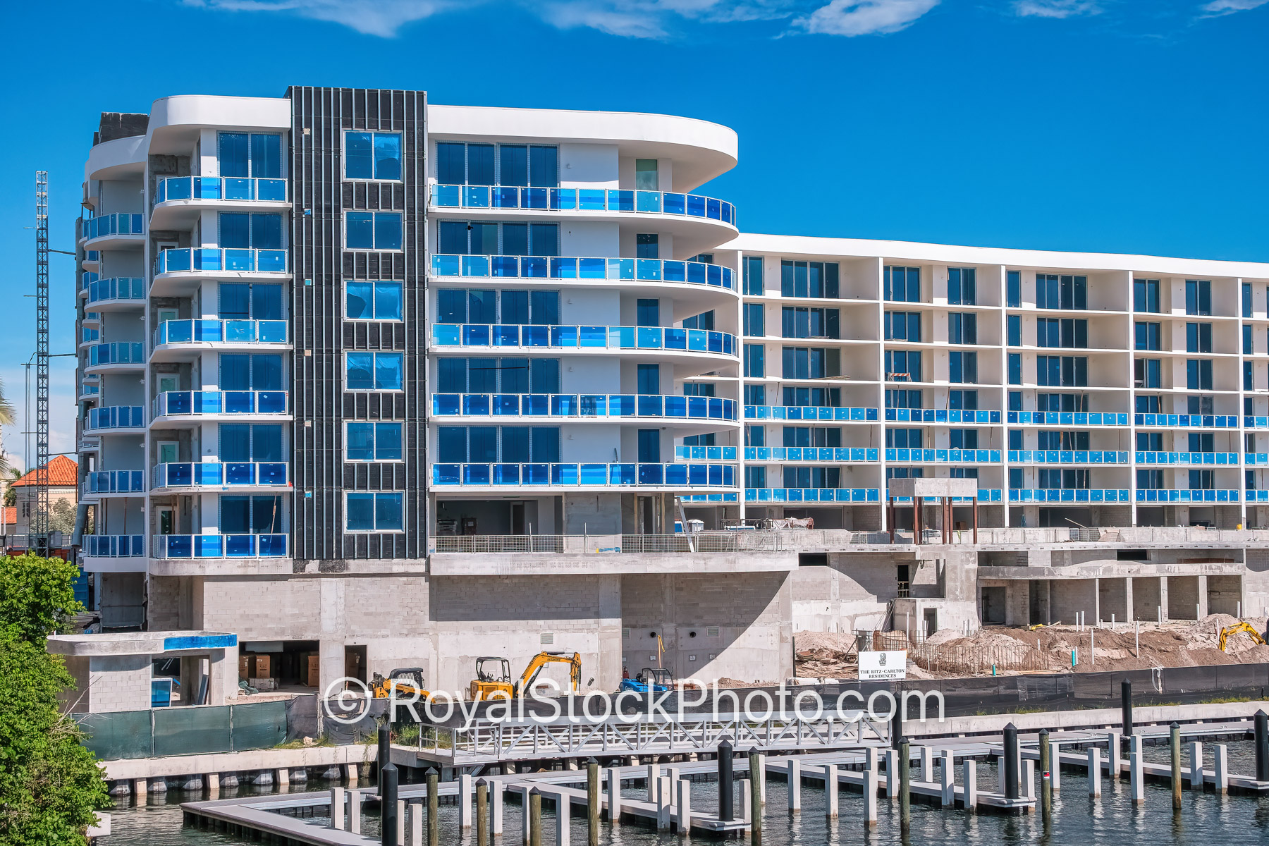 The Ritz Carlton Residences Closeup with Construction