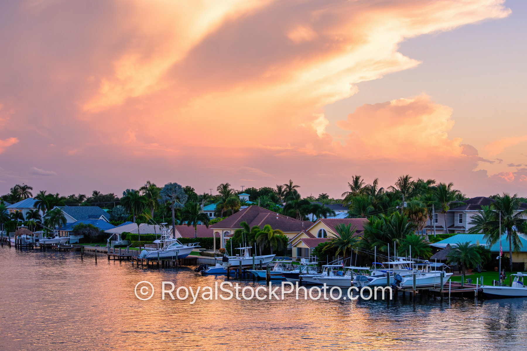 Sunset Colors at Palm Beach Gardens Residence