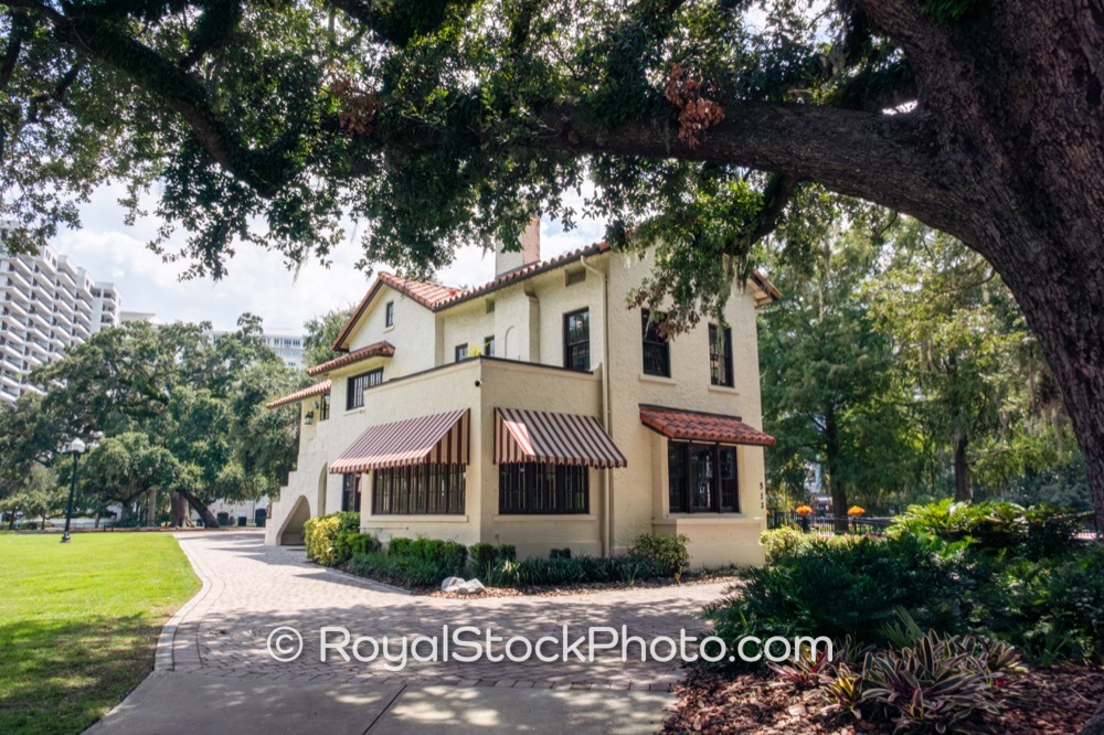 Lake Eola Park Showcases Architectural Charm Under Morning Light in Orlando Florida on East Washington Street 20250829