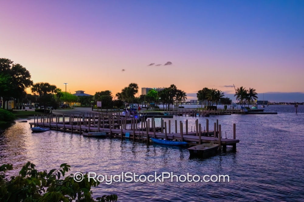 Waterfront Recreational Opportunities Flourish at Phil Foster Park by Evening Light in Riviera Beach Florida on Blue Heron Boulevard 20251030