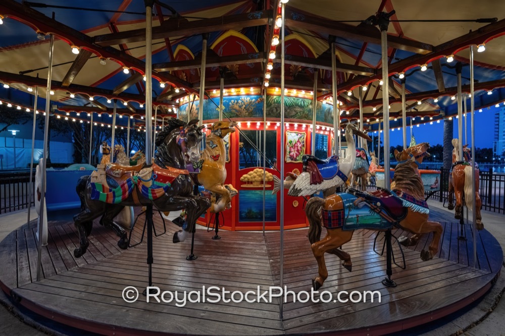Enchanting Carousel Experience Captivates Families at Downtown Palm Beach Gardens During Evening Ambiance on Lake Victoria Gardens Avenue 20251110