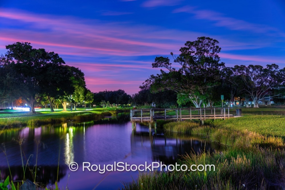 Natural Habitat Supports Wildlife at PGA National Park During Serene Sunset in Palm Beach Gardens on Ryder Cup Boulevard 20251111