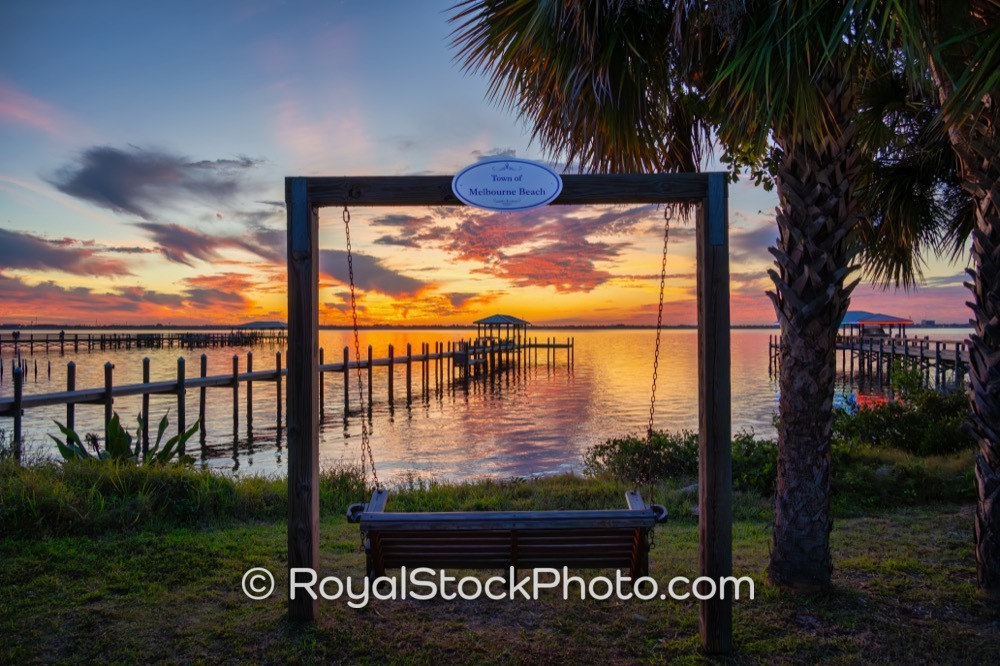 Public Recreation Area Showcases Stunning Waterfront Views at Sunset in Melbourne Beach Florida on Riverside Drive 20260102