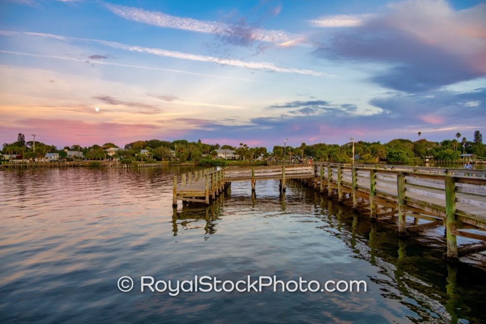 Preserve the Ecosystem While Enjoying Twilight Reflections Along Indian River Lagoon Boardwalk in Melbourne Beach on Riverside Drive 20260102