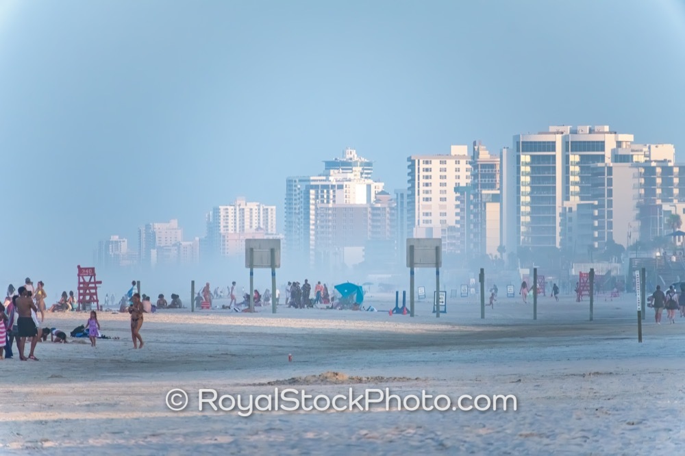 Coastal Recreation Opportunities Await Visitors at Popular Daytona Beach Shores During the Golden Hour on South Atlantic Avenue 20250718