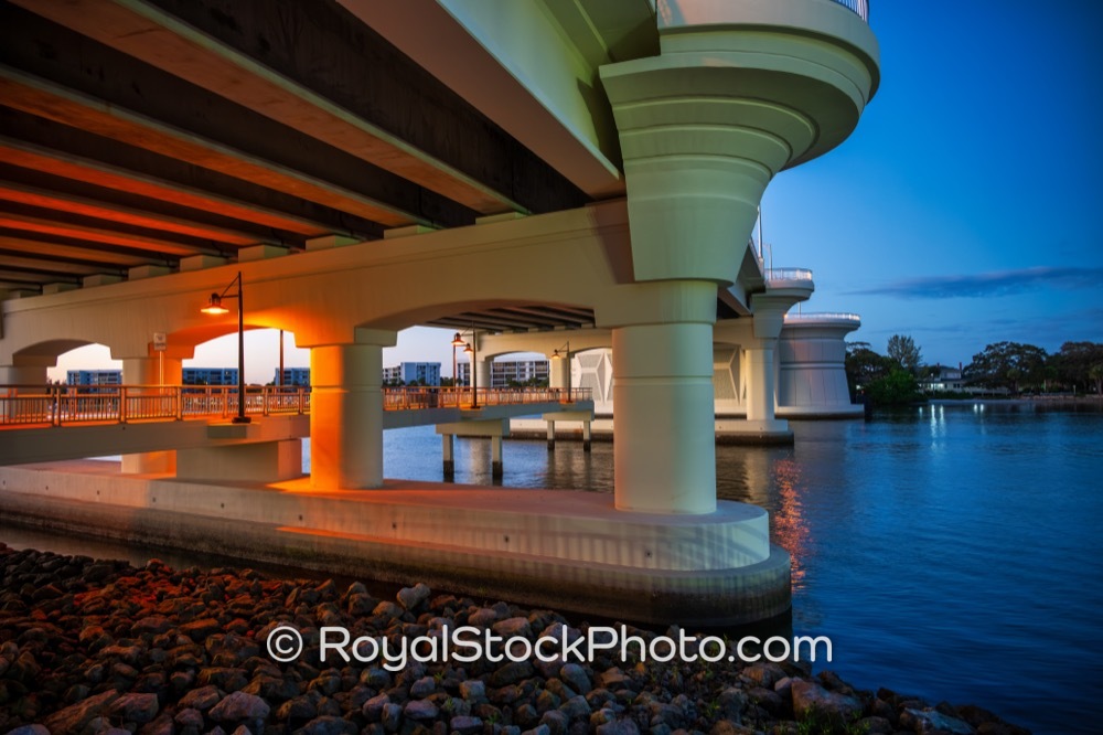 Stunning Evening Views Under Carlin White Bridge Enhance Recreational Waterside Activities in Jupiter Florida on US 1 20251224