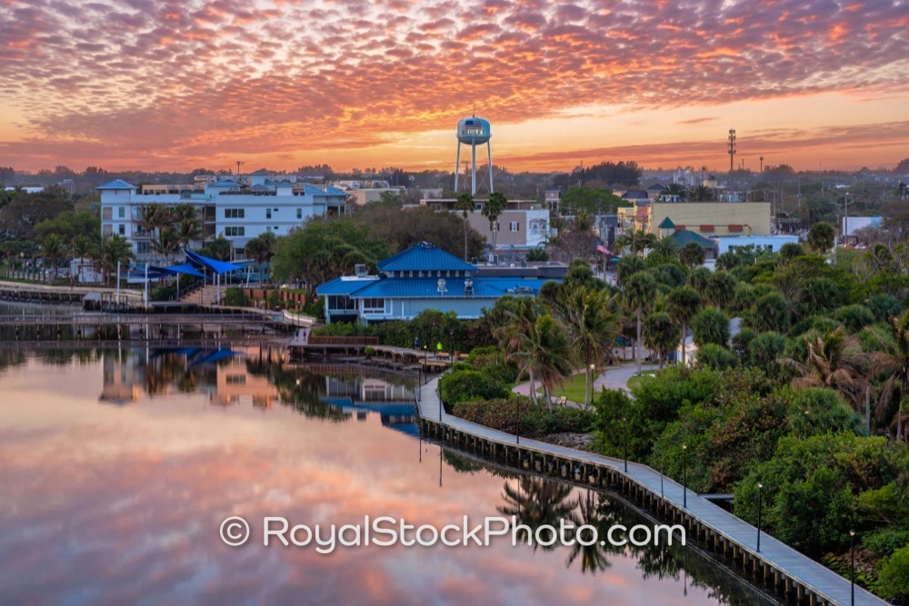 Explore the Leisurely Beauty Along Stuart Boardwalk in Stuart Florida at Sunset on Boardwalk Run