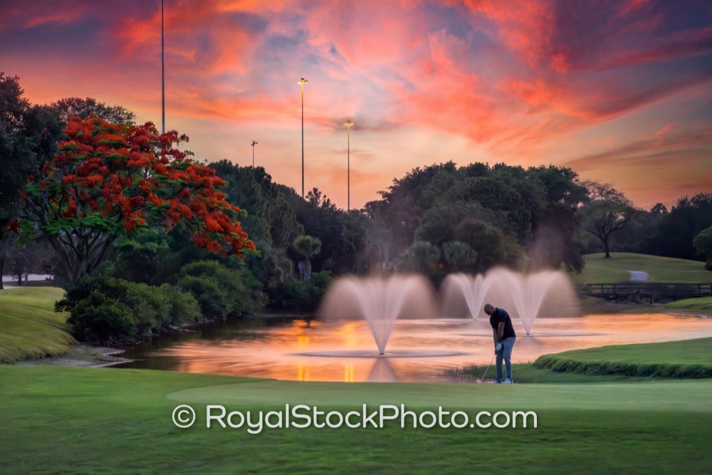 Evening Golf Enthusiasts Capture Serenity on JawDropping Course in Jupiter Florida on Barbados Drive