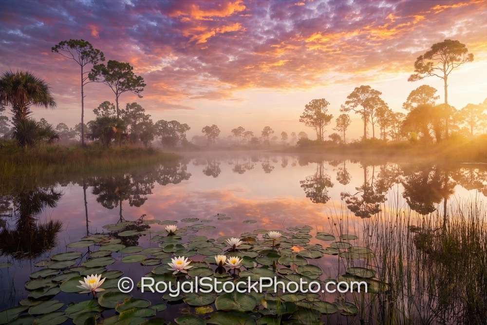 Recreational Landscape with Morning Mist at Malabar Community Park in Florida on Malabar Road 20260722
